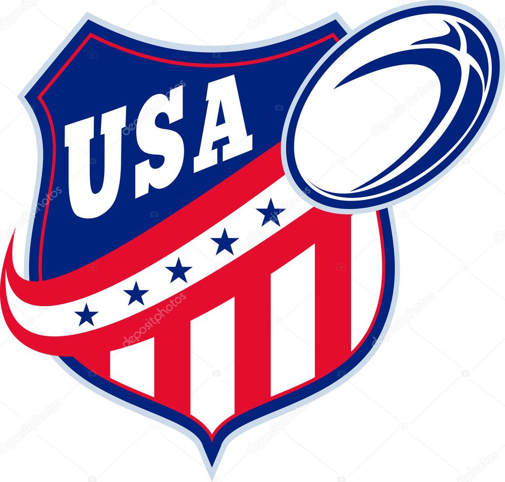 American rugby ball shield usa — Stock Photo © patrimonio 6365657