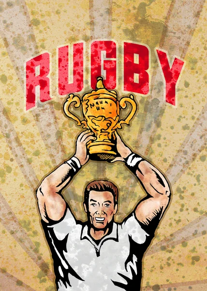 Campeonato Mundial de Rugby player — Fotografia de Stock