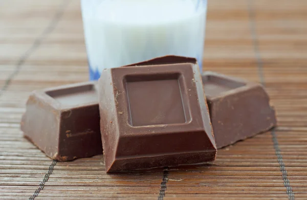 Choklad och mjölk — Stockfoto
