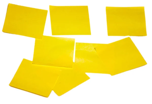 Yellow notes — Stock Photo, Image