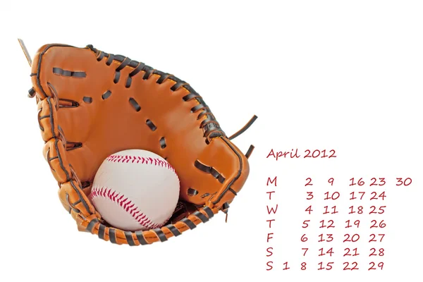Calendar 2012 April — Stock Photo, Image