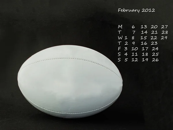 Календар Лют 2012 — стокове фото