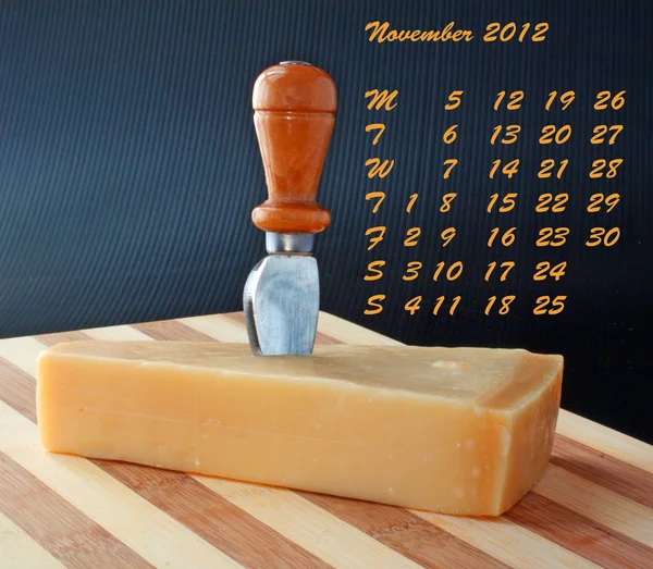 Kalendarz 2012 listopad — Zdjęcie stockowe