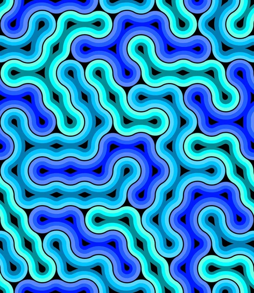 Sömlös 3d swirl mönster — Stock vektor