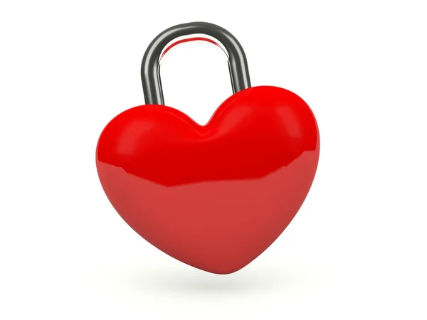Coração com cadeado — Fotografia de Stock