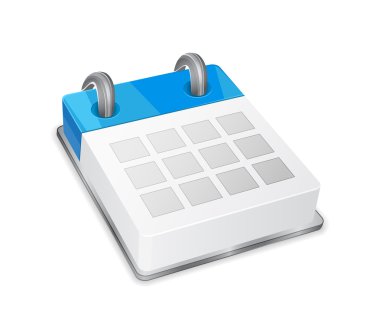 3d calendar icon clipart