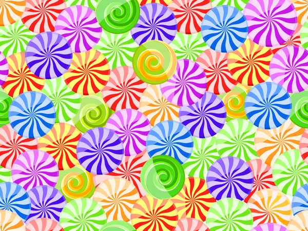 Vivid striped candy seamless pattern — Stock Vector