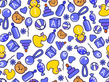 Kid pattern clipart