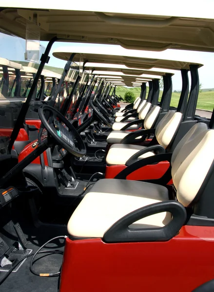 Wózki golfowe — Zdjęcie stockowe