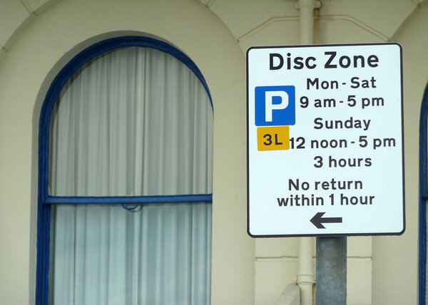 Disc zone parking