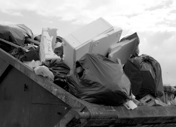 Afval overslaan — Stockfoto