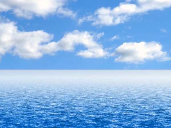 Wolke und Wasserkulisse — Stockfoto