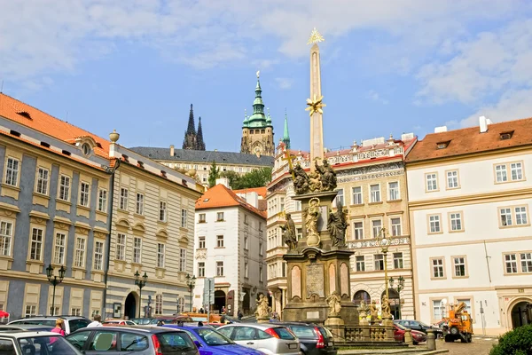 Prag'da kutsal teslis sütunu — Stok fotoğraf