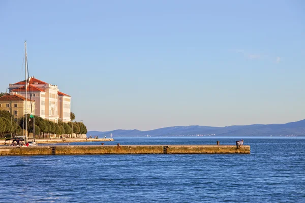 Zadar pier op de Adriatische Zee — Stockfoto