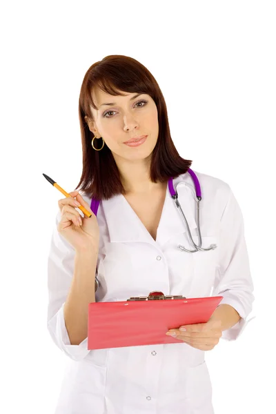Friendly Young Female Doctor — Stock Photo, Image