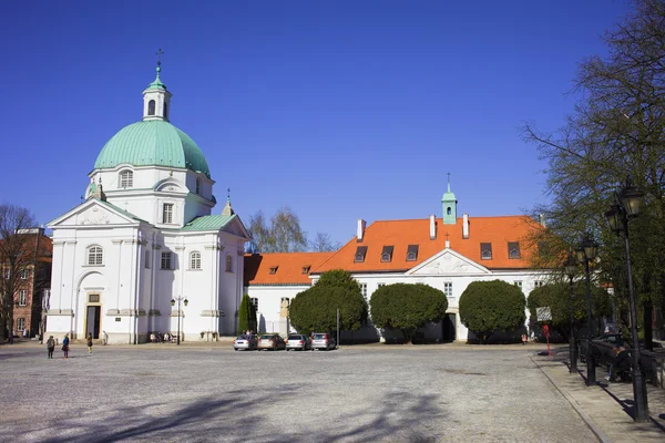 Kościół św Kazimierza w Warszawie — Zdjęcie stockowe