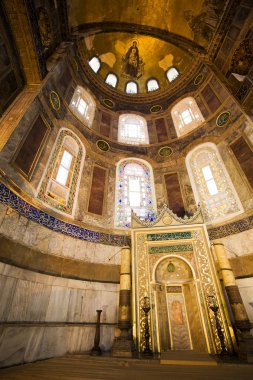 Mihrab in the Hagia Sophia clipart