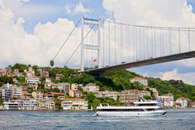 Bridge on the Bosphorus Strait clipart