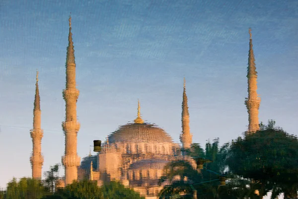 stock image Blue Mosque Reflection on Water