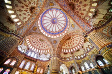 Blue Mosque Interior clipart