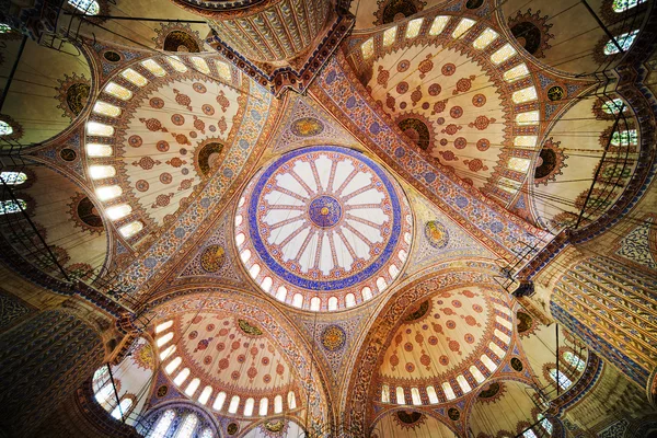 Modrá mešita strop — Stock fotografie