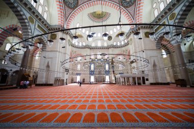 Suleymaniye Mosque Interior clipart