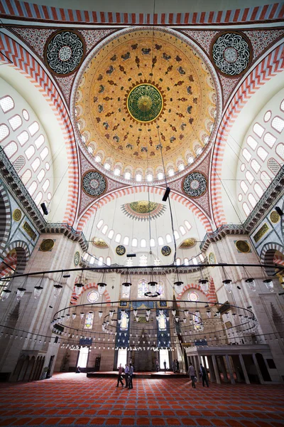 Interiér Suleymaniye mosque — Stock fotografie