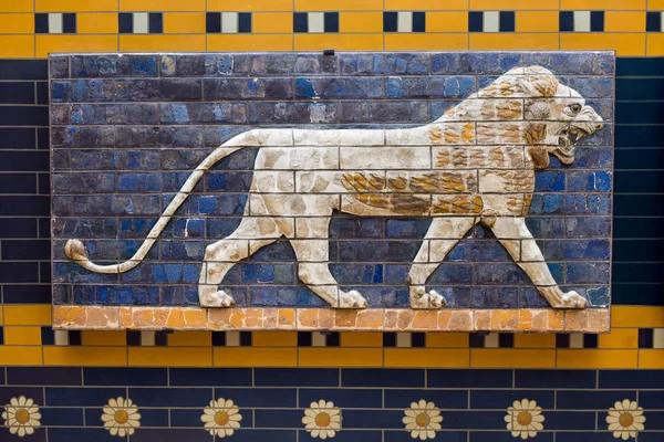 Ishtar Gate Babylonian Mosaic — Stock Photo, Image