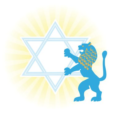 Glad background to the Jewish holiday clipart