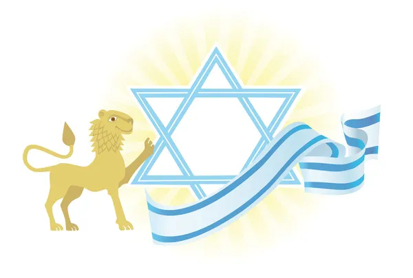 Hintergrund des jüdischen Feiertags — Stockvektor