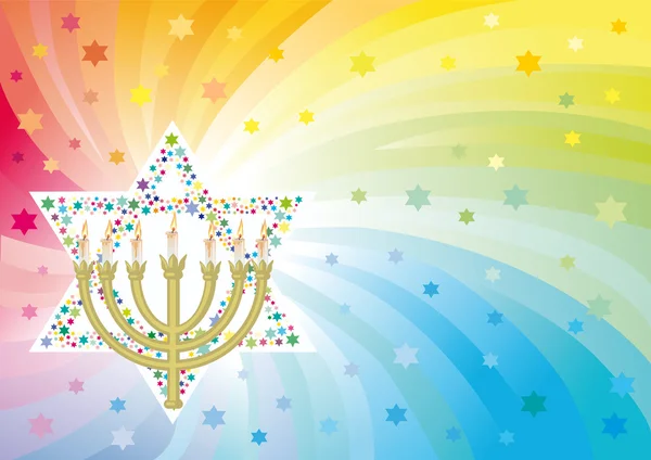 Felice sfondo per la festa ebraica — Vettoriale Stock