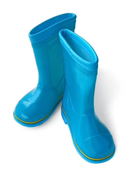 Scarpe da ginnastica in gomma blu per bambini — Foto Stock