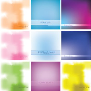 Set for Abstract Background Vector clipart