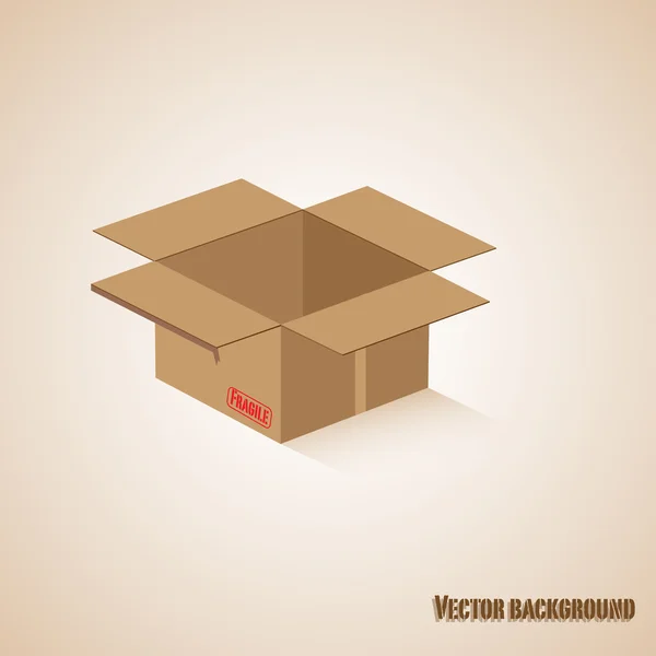 紙箱 — ストックベクタ