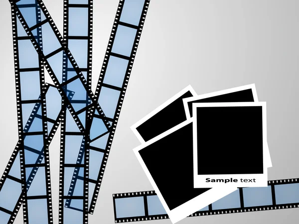 Filmremsan och foto ram — Stock vektor