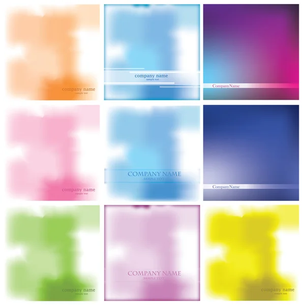 Set for Abstract Background Vector — Stock Vector