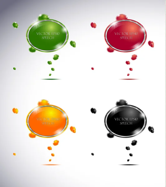 Bulle de parole vectorielle colorée — Image vectorielle