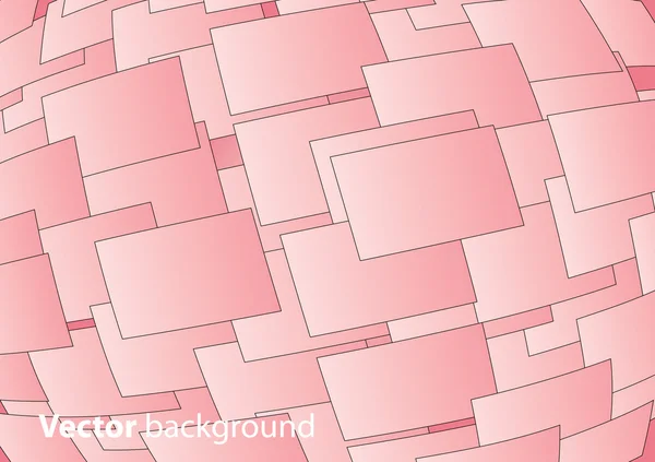 Vektor 3D quadratischer Vektor Hintergrund — Stockvektor