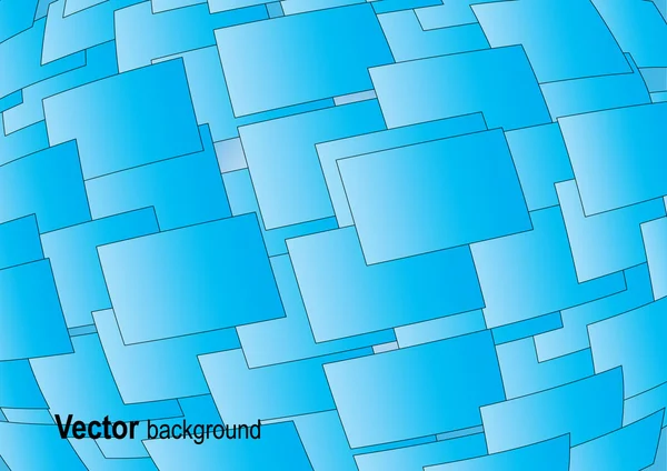 Vector 3D square vector background — Stock Vector