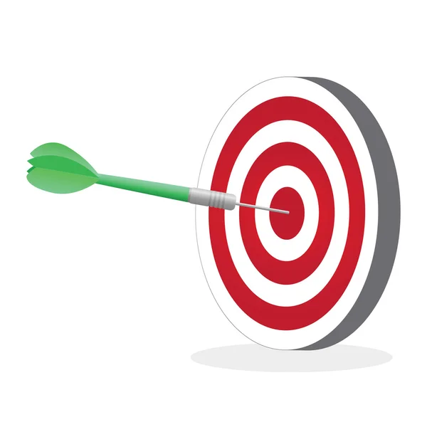 Dart on Target — Stock Vector