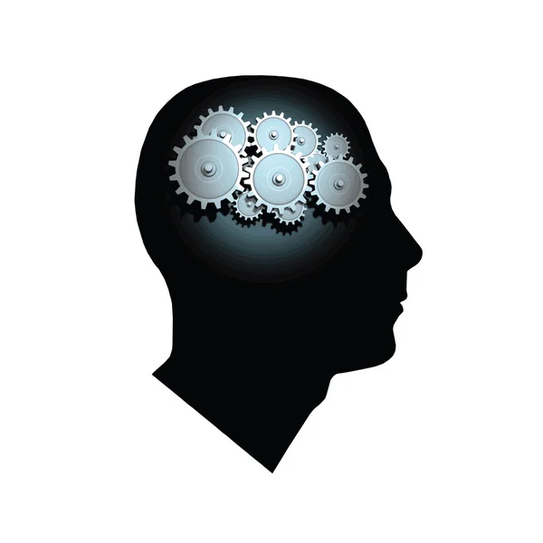 Mozku gears — Stockový vektor