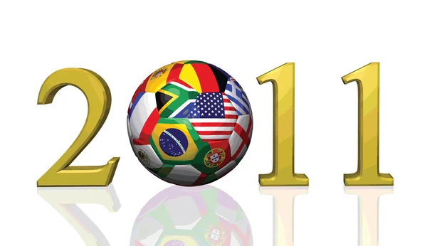 Fútbol 2011 — Vector de stock