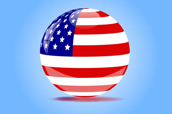 Orbe américaine — Image vectorielle