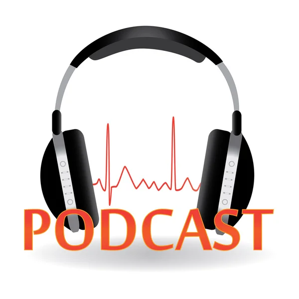 Podcast — Stock vektor