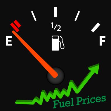 Colorful gas gage clipart