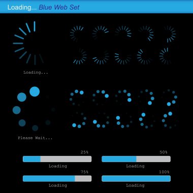 Loading web bars clipart