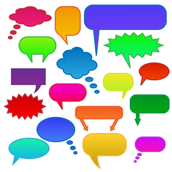 Colorful chat bubbles — Stock Vector