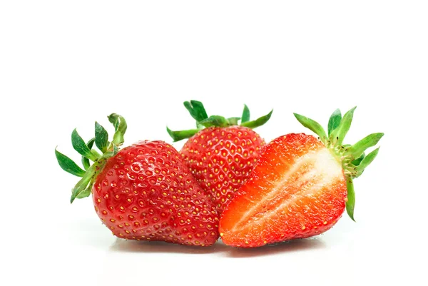 Świeże, soczyste truskawki — Zdjęcie stockowe