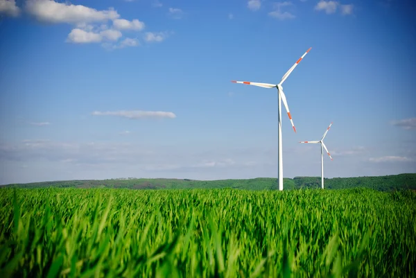 Windenergiekraftwerk — Stockfoto