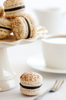 Chocolate macarons clipart